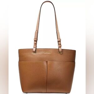 Michael Kors Brown Medium Pebbled Leather Tote